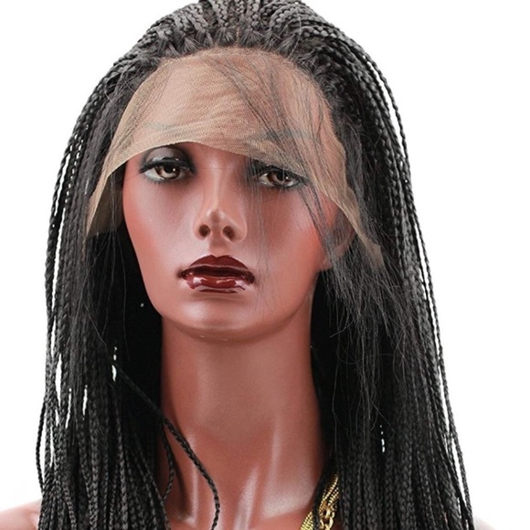 ?MaRci 24 ” BLACK Braided LaceFront WIG *NWT* main image 7